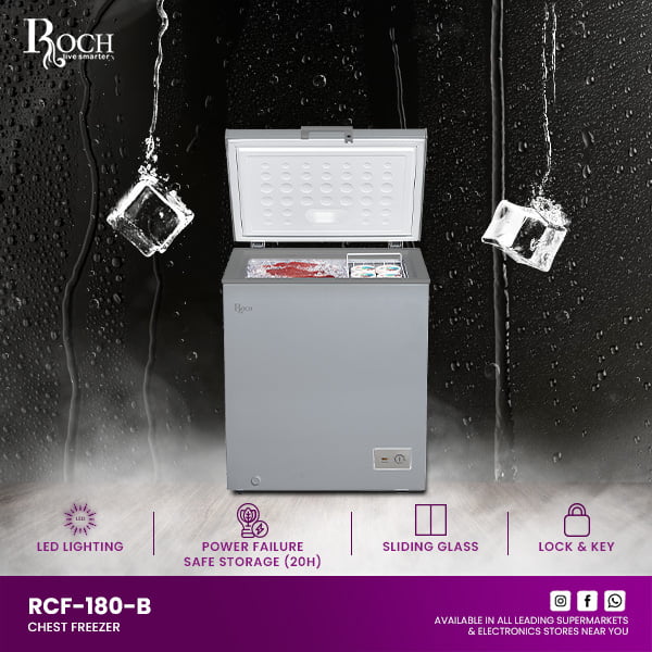 Chest Freezer (RCF-180N-B) 145L available at Easy Shopen Ghana