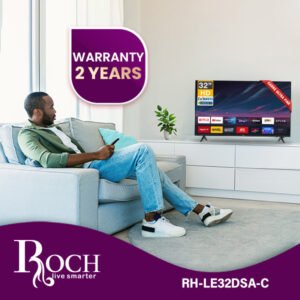 ROCH 32″ Smart TV + Android (RH-LE32DSA-C) available at Easy Shopen Ghana