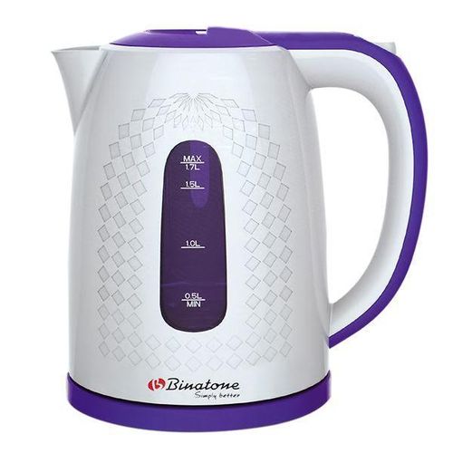 Binatone Kettle 1.7L 2200W - White (CEJ-1780) - White/ Blue available at Easy Shopen Ghana