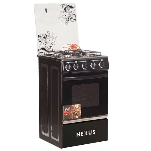 Nexus 4 Burner - Auto-Ignition Gas Cooker With Oven & Grill - 60x60cm (NX-6060 AG) - Mirror Stainless Steel Workshop availab…