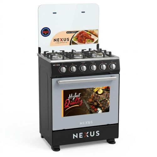 Nexus NX-5040 AG - Gas Cooker with Grill – 4-Burner 50x50cm-Black